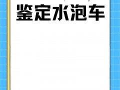 一輛修好的泡水車還能鑒別出來嗎？