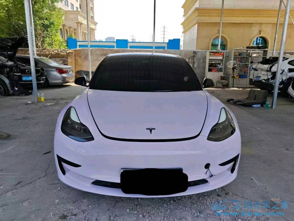 21年特斯拉MODEL 3泡水車
