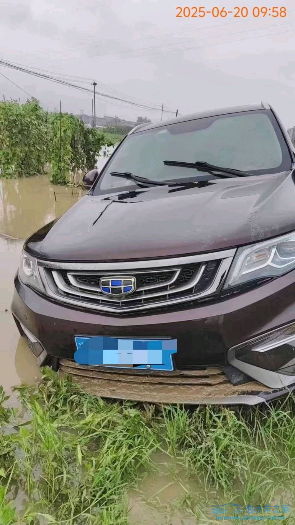 19年吉利博越泡水車