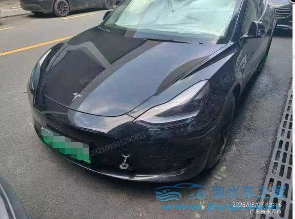 23年特斯拉MODEL 3泡水車
